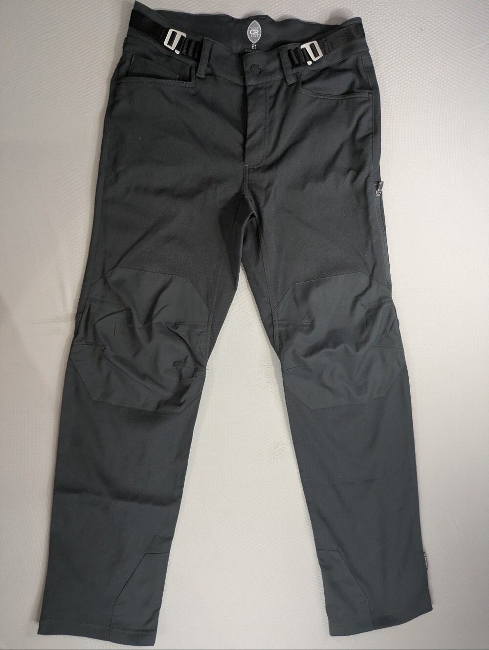 Club Ride Gold Rush Pant Men's Size M Grey Hook Waist Articulated Knees Outdoor